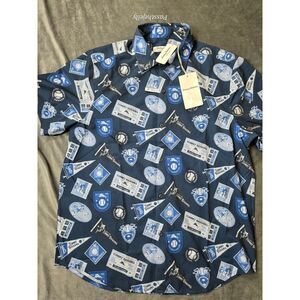 Tommy Bahama Polo Shirt Mens Medium Big Hitter Baseball‎ Coast Island Zone NWT